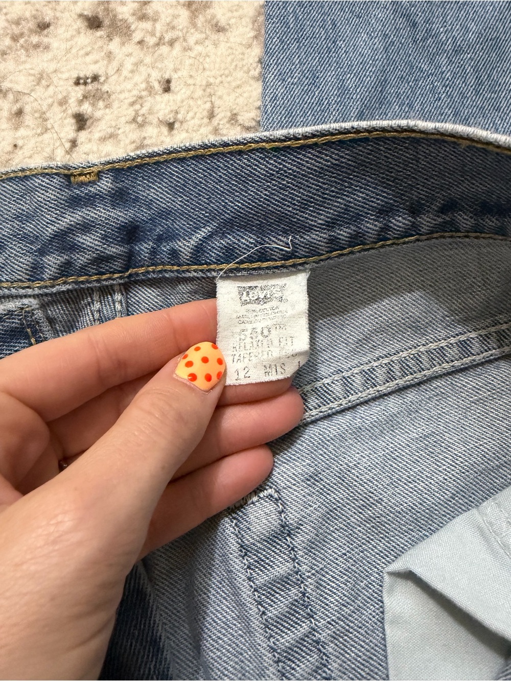 Levi's Light Blue High-Rise Vintage 550s